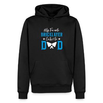 Maçon Don Profession Dire Maçon - Sweat à capuche Premium bio Homme - noir - Devant - Nico (187cm)