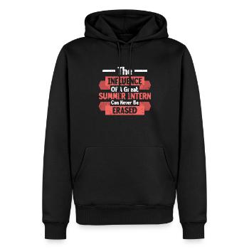 Praktikant Geschenk Unbezahlter Praktikant - Männer Premium Bio Hoodie - Schwarz - Vorne - Nico (187cm)
