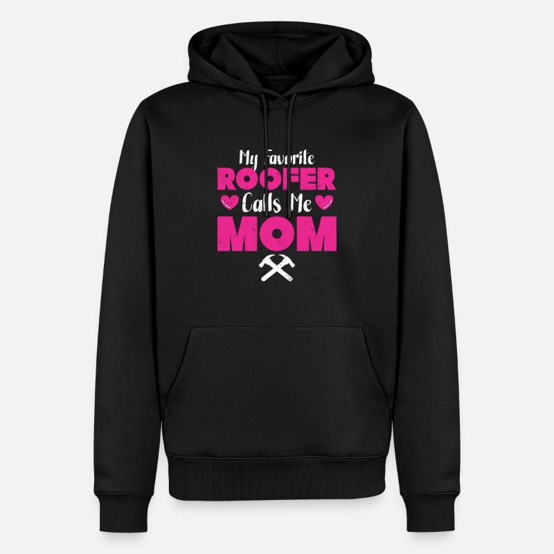 Couvreur Cadeau Travail Artisan Couvreur - Sweat à capuche Premium bio Homme - noir