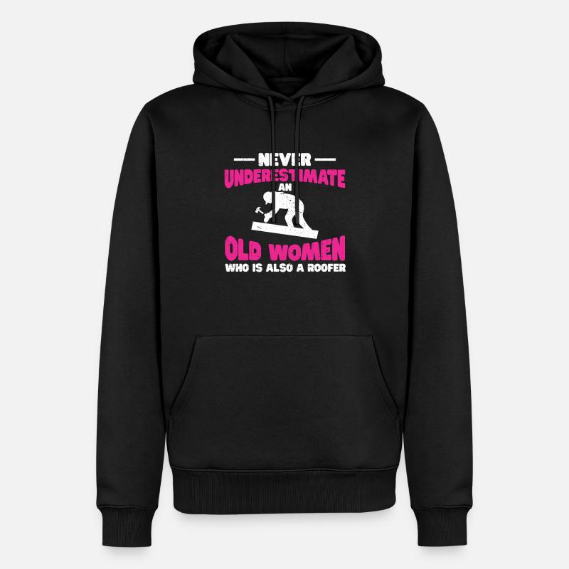 Dachdecker Geschenk Arbeit Handwerker Dachdecker - Männer Premium Bio Hoodie - Schwarz