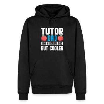Tuteur Cadeau Tuteur - Sweat à capuche Premium bio Homme - noir - Devant - Nico (187cm)