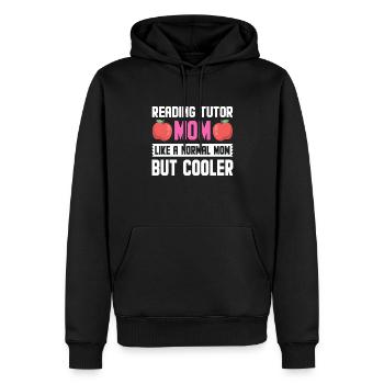Tuteur Cadeau Tuteur - Sweat à capuche Premium bio Homme - noir - Devant - Nico (187cm)