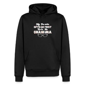 Optiker Geschenk Optometrie - Männer Premium Bio Hoodie - Schwarz - Vorne - Nico (187cm)