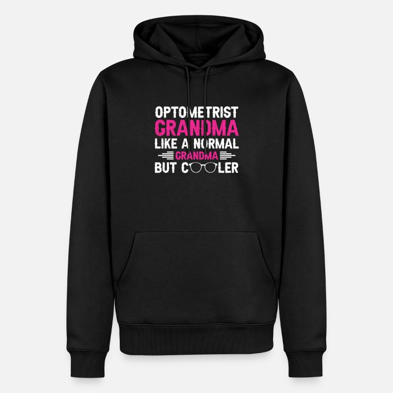 Opticien Gift Optometry - Sweat à capuche Premium bio Homme - noir
