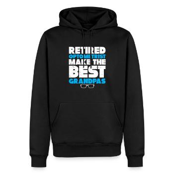 Optiker Geschenk Optometrie - Männer Premium Bio Hoodie - Schwarz - Vorne - Nico (187cm)