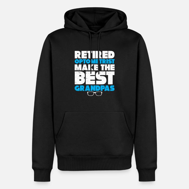 Optiker Geschenk Optometrie - Männer Premium Bio Hoodie - Schwarz