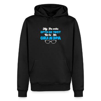 Optiker Geschenk Optometrie - Männer Premium Bio Hoodie - Schwarz - Vorne - Nico (187cm)