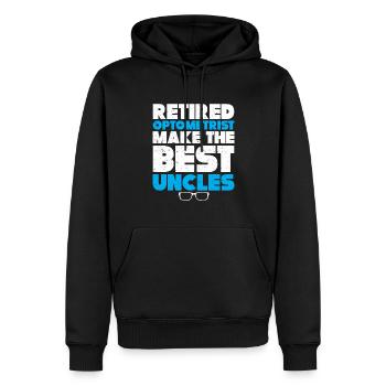Optiker Geschenk Optometrie - Männer Premium Bio Hoodie - Schwarz - Vorne - Nico (187cm)