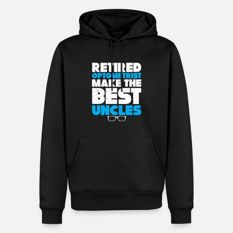Optiker Geschenk Optometrie - Männer Premium Bio Hoodie - Schwarz