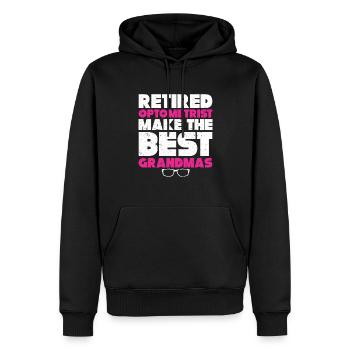 Optiker Geschenk Optometrie - Männer Premium Bio Hoodie - Schwarz - Vorne - Nico (187cm)