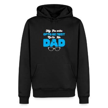 Optiker Geschenk Optometrie - Männer Premium Bio Hoodie - Schwarz - Vorne - Nico (187cm)