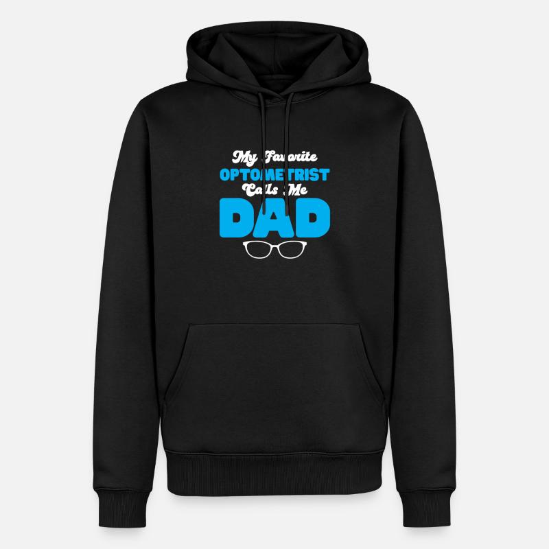 Opticien Gift Optometry - Sweat à capuche Premium bio Homme - noir