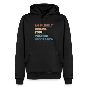 Interior Designer Gift Interior Decoration Designer - Men’s Premium Organic Hoodie - black - Front - Nico (187cm)