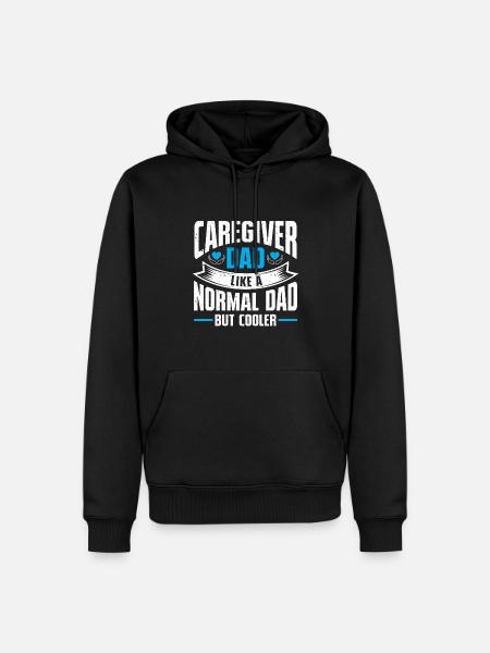 Caregiver Gift Nurse - Men’s Premium Organic Hoodie - black