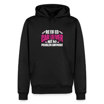 Infirmière Cadeau Infirmière - Sweat à capuche Premium bio Homme - noir - Devant - Nico (187cm)
