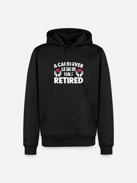 Caregiver Gift Nurse - Men’s Premium Organic Hoodie - black