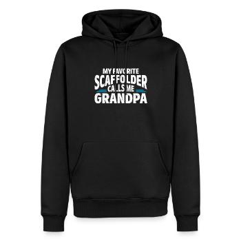 Échafaudage Cadeau Artisan Travail Échafaudage - Sweat à capuche Premium bio Homme - noir - Devant - Nico (187cm)