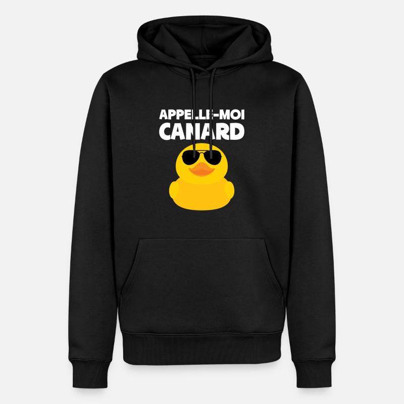 Appelle-moi Canard - Sweat à capuche Premium bio Homme - noir