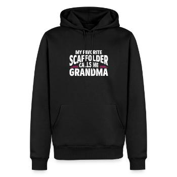 Échafaudage Cadeau Artisan Travail Échafaudage - Sweat à capuche Premium bio Homme - noir - Devant - Nico (187cm)