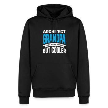 Architect's Gift, Architecture Lover - Men’s Premium Organic Hoodie - black - Front - Nico (187cm)