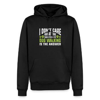 Hunde Sitter Geschenk, Professioneller Hundesitter - Männer Premium Bio Hoodie - Schwarz - Vorne - Nico (187cm)