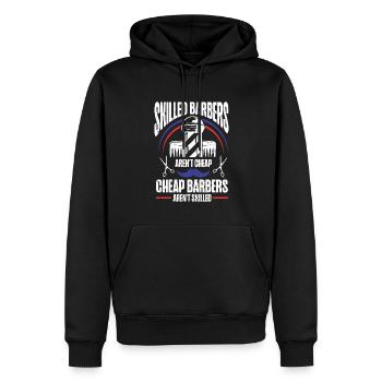 Lustiges Friseur Geschenk Stylist Friseur - Männer Premium Bio Hoodie - Schwarz - Vorne - Nico (187cm)