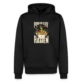 Ramen Cadeau Soupe de nouilles japonaises Ramen - Sweat à capuche Premium bio Homme - noir - Devant - Nico (187cm)