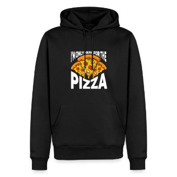 Pizza Italie Pizza Pizza Cuisine - Sweat à capuche Premium bio Homme - noir - Devant - Nico (187cm)