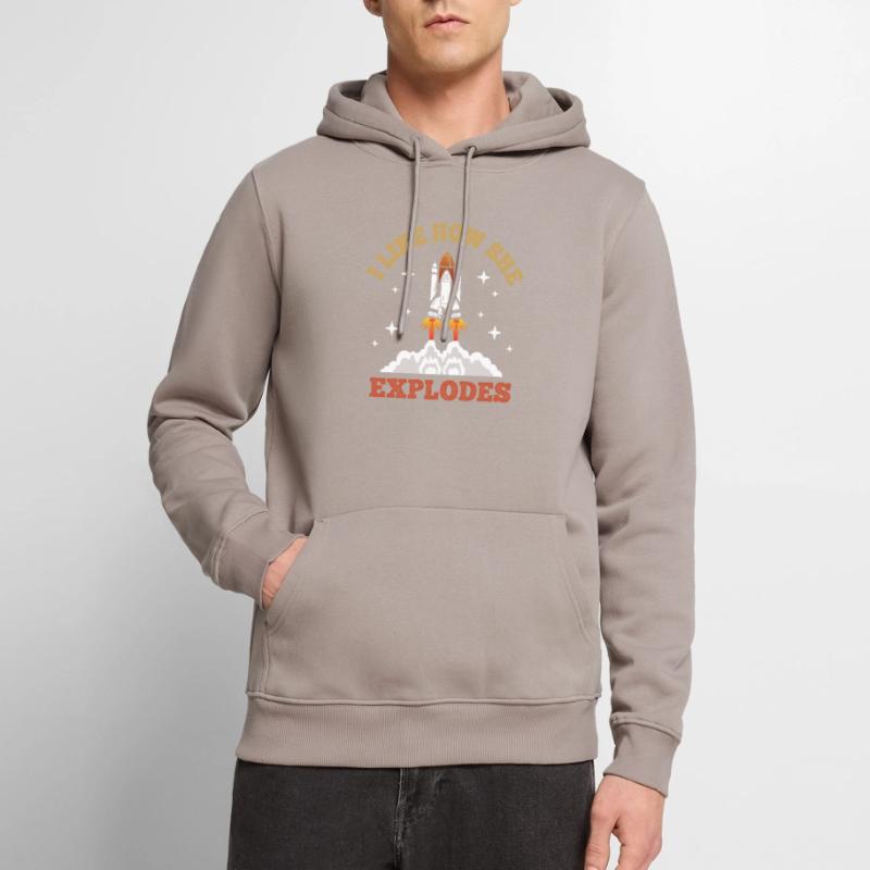 Aerospace Engineer Rocket Engine Spaceflight Men’s Premium Organic Hoodie