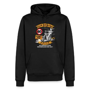 Geburtstag Alten Säcke lustiges Biker & Motorrad - Männer Premium Bio Hoodie - Schwarz - Vorne - Nico (187cm)