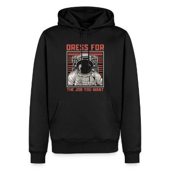 Astronaut Raumfahrt Geschenk - Männer Premium Bio Hoodie - Schwarz - Vorne - Nico (187cm)