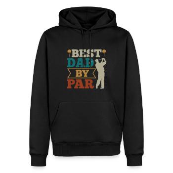 Papa Golfer Golf - Männer Premium Bio Hoodie - Schwarz - Vorne - Nico (187cm)