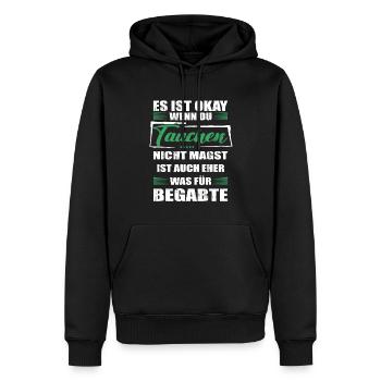 Spruch tauchen Mann & Frau & Kinder - Männer Premium Bio Hoodie - Schwarz - Vorne - Nico (187cm)
