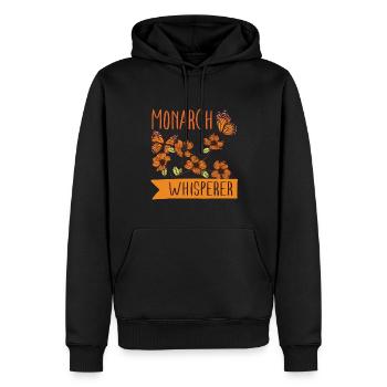 Schmetterling Monarchfalter Butterfly - Männer Premium Bio Hoodie - Schwarz - Vorne - Nico (187cm)