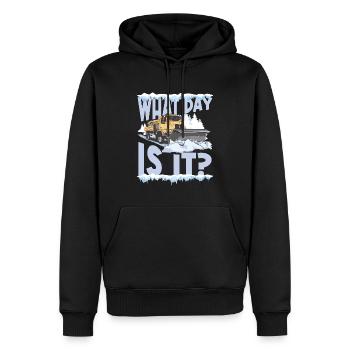 Schneepflugfahrer Essentials Schneepflug-LKW-Fahrer - Männer Premium Bio Hoodie - Schwarz - Vorne - Nico (187cm)