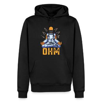 Elektriker für die Ewigkeit Elektroinstallateur - Männer Premium Bio Hoodie - Schwarz - Vorne - Nico (187cm)