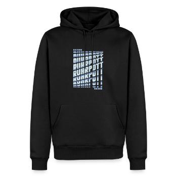 Ruhrpott Bochum - Männer Premium Bio Hoodie - Schwarz - Vorne - Nico (187cm)