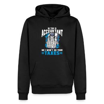 Rente Buchhalter Cpa Buchhaltung Buchhalter - Männer Premium Bio Hoodie - Schwarz - Vorne - Nico (187cm)