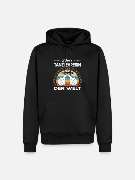 Beste tanzlehrerin der Welt - Männer Premium Bio Hoodie - Schwarz