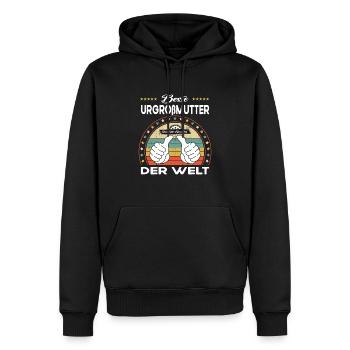 Beste urgroßmutter der Welt - Männer Premium Bio Hoodie - Schwarz - Vorne - Nico (187cm)