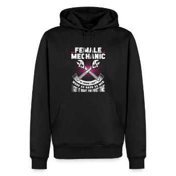 Mécanicien Cadeau Mécanicien - Sweat à capuche Premium bio Homme - noir - Devant - Nico (187cm)