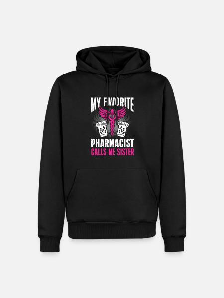 Apothecary Gift Pharmacy - Men’s Premium Organic Hoodie - black