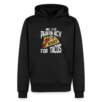Apotheker Geschenk Apotheke - Männer Premium Bio Hoodie - Schwarz - Vorne - Nico (187cm)