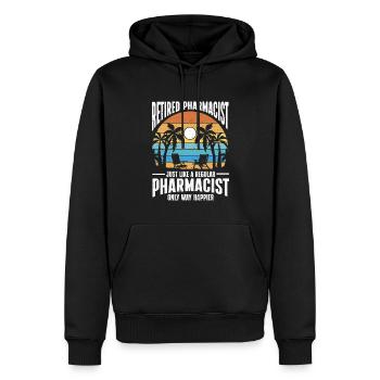 Apotheker Geschenk Apotheke - Männer Premium Bio Hoodie - Schwarz - Vorne - Nico (187cm)