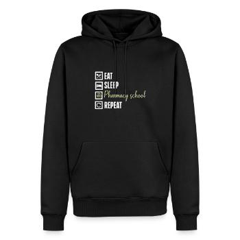 Apotheker Geschenk Apotheke - Männer Premium Bio Hoodie - Schwarz - Vorne - Nico (187cm)