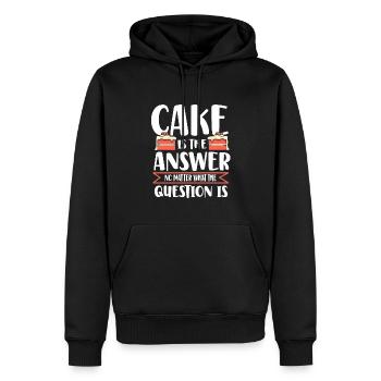 Chef Pâtissier Pâtisserie Boulanger Pâtisserie Pâtisserie - Sweat à capuche Premium bio Homme - noir - Devant - Nico (187cm)