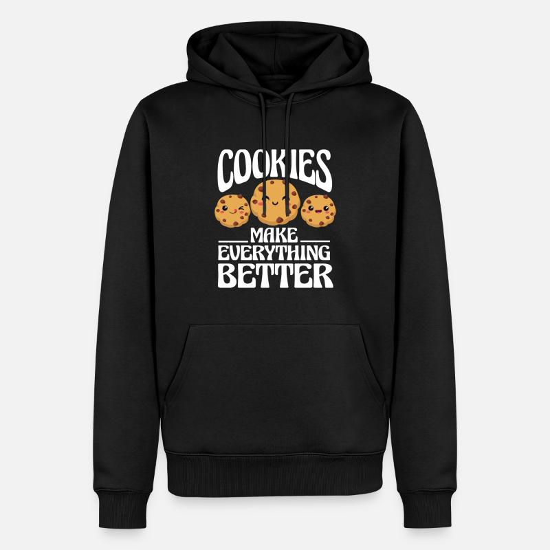 Biscuits Baking Christmas Cookie Baker - Men’s Premium Organic Hoodie - black