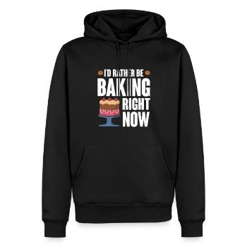 Chef Pâtissier Pâtisserie Boulanger Pâtisserie Pâtisserie - Sweat à capuche Premium bio Homme - noir - Devant - Nico (187cm)