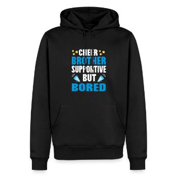 Cheerleader Cheerleading Cheer Bruder - Männer Premium Bio Hoodie - Schwarz - Vorne - Nico (187cm)