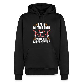 Cheerleader Cheerleading Cheer - Männer Premium Bio Hoodie - Schwarz - Vorne - Nico (187cm)